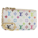 LOUIS VUITTON Monogram Multicolor Pochette Cles Purse White M28388 Auth yk20719M-1