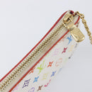 LOUIS VUITTON Monogram Multicolor Pochette Cles Purse White M28388 Auth yk20719M-8