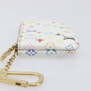 LOUIS VUITTON Monogram Multicolor Pochette Cles Purse White M28388 Auth yk20719M-4