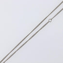 CHANEL COCO Mark Stone Necklace metal Silver CC Auth yk20721M-5