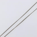 CHANEL COCO Mark Stone Necklace metal Silver CC Auth yk20721M-6