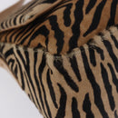 FENDI Animal Pattern Mamma Baguette Bag Harako Leather Brown Auth yk20722SAM-8