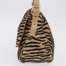 FENDI Animal Pattern Mamma Baguette Bag Harako Leather Brown Auth yk20722SAM-3