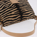 FENDI Animal Pattern Mamma Baguette Bag Harako Leather Brown Auth yk20722SAM-6