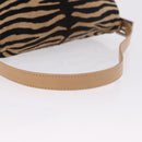 FENDI Animal Pattern Mamma Baguette Bag Harako Leather Brown Auth yk20722SAM-7