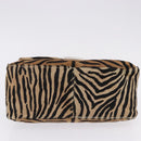 FENDI Animal Pattern Mamma Baguette Bag Harako Leather Brown Auth yk20722SAM-5