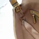 FENDI Mamma Baguette Shoulder Bag Sequin Leather Gold Tone Auth yk20723SM-26