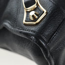 BALENCIAGA Classic Edge City Bag Leather 2way Black Gold 432831 Auth yk20725SAM-17