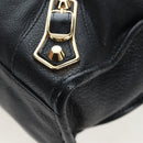 BALENCIAGA Classic Edge City Bag Leather 2way Black Gold 432831 Auth yk20725SAM-18