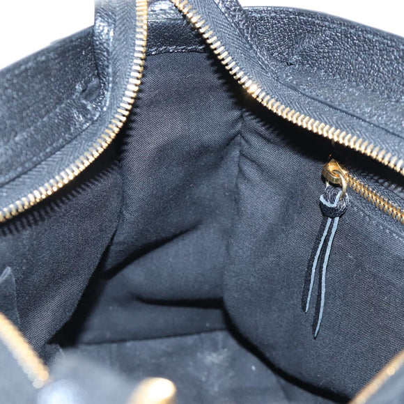 BALENCIAGA Classic Edge City Bag Leather 2way Black Gold 432831 Auth yk20725SAM