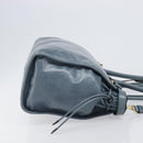 PRADA Bonnie Large Hand Bag Leather 2way Blue Gold Auth yk20726SAM-3