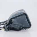 PRADA Bonnie Large Hand Bag Leather 2way Blue Gold Auth yk20726SAM-4