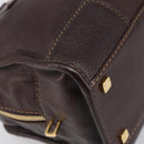 LOEWE Amazona 28 Hand Bag Leather Brown Gold Auth yk20728V-15