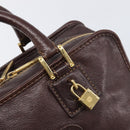 LOEWE Amazona 28 Hand Bag Leather Brown Gold Auth yk20728V-18