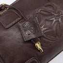 LOEWE Amazona 28 Hand Bag Leather Brown Gold Auth yk20728V-9