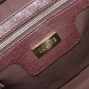 LOEWE Amazona 28 Hand Bag Leather Brown Gold Auth yk20728V-21