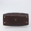 LOEWE Amazona 28 Hand Bag Leather Brown Gold Auth yk20728V-5