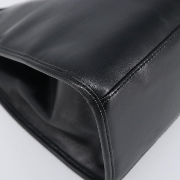 GUCCI Jackie Hand Bag Leather Black Silver 002 1067 Auth yk20730V