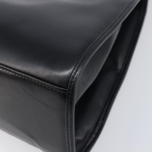 GUCCI Jackie Hand Bag Leather Black Silver 002 1067 Auth yk20730V