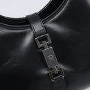 GUCCI Jackie Hand Bag Leather Black Silver 002 1067 Auth yk20730V-15