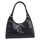 GUCCI Jackie Hand Bag Leather Black Silver 002 1067 Auth yk20730V-2
