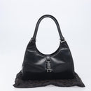 GUCCI Jackie Hand Bag Leather Black Silver 002 1067 Auth yk20730V-24