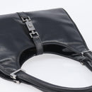 GUCCI Jackie Hand Bag Leather Black Silver 002 1067 Auth yk20730V-6