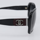 CHANEL Sunglasses metal Black CC Auth yk20732M-7