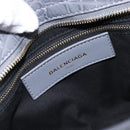 BALENCIAGA The Giant City Bag Embossed leather 2way Gray 281770 Auth yk20733SAM-22