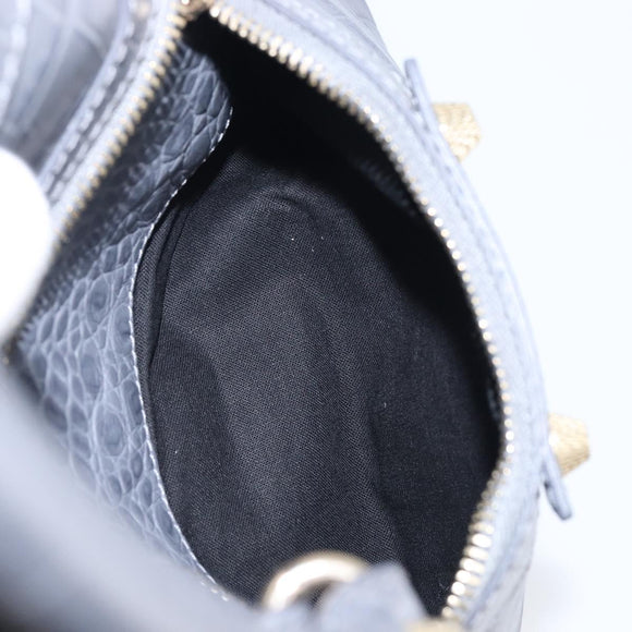BALENCIAGA The Giant City Bag Embossed leather 2way Gray 281770 Auth yk20733SAM