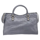 BALENCIAGA The Giant City Bag Embossed leather 2way Gray 281770 Auth yk20733SAM-2