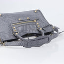 BALENCIAGA The Giant City Bag Embossed leather 2way Gray 281770 Auth yk20733SAM-9