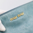 Miu Miu Hand Bag Leather 2way Blue Gold Auth yk20734M-16