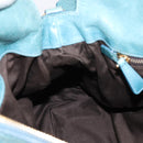 Miu Miu Hand Bag Leather 2way Blue Gold Auth yk20734M-21