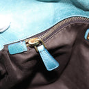 Miu Miu Hand Bag Leather 2way Blue Gold Auth yk20734M-22