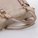 Miu Miu Hand Bag Leather 2way Pink Gold Auth yk20735M-7