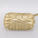 Miu Miu Matelasse Hand Bag Leather 2way Gold Auth yk20737SAM-5
