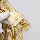 Miu Miu Matelasse Hand Bag Leather 2way Gold Auth yk20737SAM-9