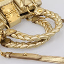 Miu Miu Matelasse Hand Bag Leather 2way Gold Auth yk20737SAM-7