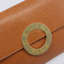 CELINE Clutch Bag Leather Brown Gold Auth yk20741A-17