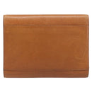 CELINE Clutch Bag Leather Brown Gold Auth yk20741A-2