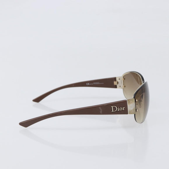 Christian Dior Sunglasses plastic Brown Auth yk20743M