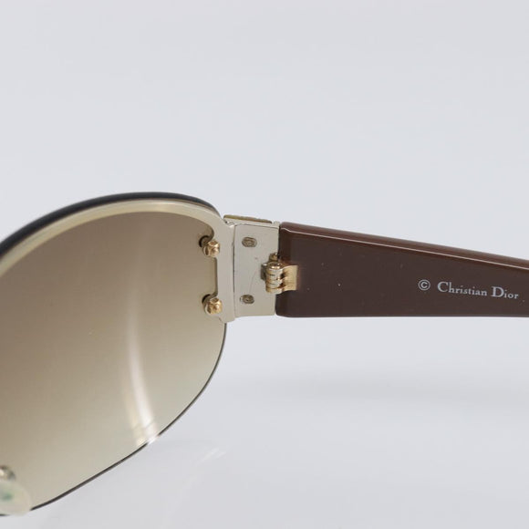 Christian Dior Sunglasses plastic Brown Auth yk20743M