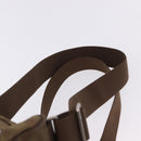 CHANEL New Travel Line Backpack Canvas Brown Silver CC Auth yk20744A-14
