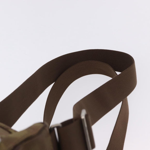CHANEL New Travel Line Backpack Canvas Brown Silver CC Auth yk20744A