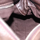 Chloe Paddington Hand Bag Leather Brown Gold Silver Auth yk20745SAM-23