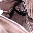 Chloe Paddington Hand Bag Leather Brown Gold Silver Auth yk20745SAM-24