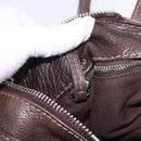 Chloe Paddington Hand Bag Leather Brown Gold Silver Auth yk20745SAM-25