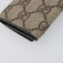 GUCCI GG Supreme Key Case PVC Beige 124611 Auth yk20748A-16