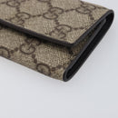 GUCCI GG Supreme Key Case PVC Beige 124611 Auth yk20748A-7
